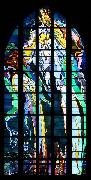 Stained glass window in Franciscan Church, designed by Wyspiaeski Stanislaw Wyspianski